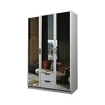 Шкаф ЭКОН распашной 3-х дверный 2-мя ящиками с 3-мя зеркалами